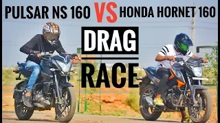 DRAG RACE | PULSAR NS 160 VS HORNET 160R | RACE | AYUSH VLOGS