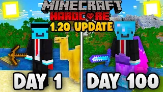 I Survived 100 Days in the 1.20 UPDATE in Minecraft Hardcore...