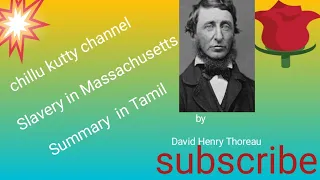 Slavery in Massachusetts Summary in Tamil by David Henry Thoreau