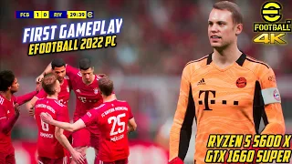 eFootball 2022 Gameplay PC Next Gen( 4K 60Fps )With GTX 1660 SUPER | Graphics Is Just Lit 🔥 But....