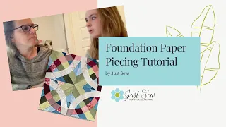 Foundation Paper Piecing Tutorial || JUST SEW STUDIO