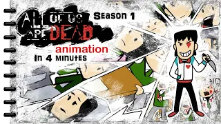 All Of Us Are Dead animation Netflix in 4 minute (Season 1)