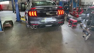 2022 mach 1 kooks headers and factory exhaust