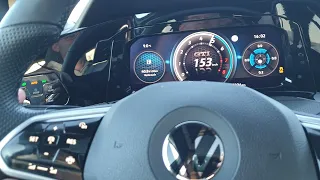 VW Golf GTI 2022 245hp Acceleration 0-225 kmh / 0-130 mph. Launch Control.