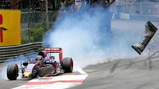F1 Crash / Max Verstappen & Romain Grosjean / GP Monaco (Onboard)