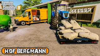 Making BREAD & CHEESE, Mining LIME | Hof Bergmann| Farming Simulator 2019 timelapse #1