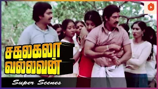 இது யாரோ பண்ண சதி வேலை! | Sakalakala Vallavan Movie Scenes | Kamal Haasan | Ambika