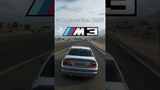 BMW M3 evolution in Forza horizon 5