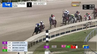 Gulfstream Park Carrera 1 - 3 de Diciembre 2021