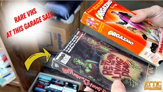 We found RARE VHS at this Garage Sale (Attic Invaders)