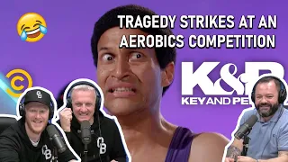 Key & Peele - Tragedy Strikes at an Aerobics Competition REACTION!! | OFFICE BLOKES REACT!!