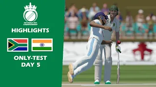 South Africa v India - Only-Test Day 5 2024 | DP World Wanderers (Johannesburg) | Gaming Series