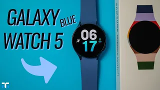 Samsung Galaxy Watch 5 Blue Unboxing + First Impressions!