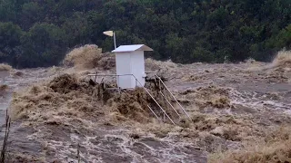 SEVERE FLOODING CAUSES PALMIET RIVER TO OVERFLOW - WESTERN CAPE