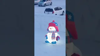 Смелые люди🐰⛄на горке в с.Поярково.