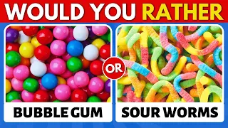 Would You Rather...? Sweet VS Sour JUNK FOOD Edition 🍭🍋