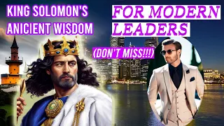 Discover the Wisdom of King Solomon | 5 Secrets for Modern Business Leaders | Leadership Lessons