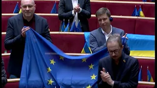 Президентка Європейського парламенту Роберта Мецола виступила у Верховній Раді з потужною промовою