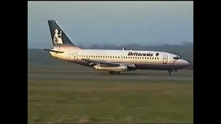 Britannia Airways Boeing 737-200 landing Bristol Airport 1993