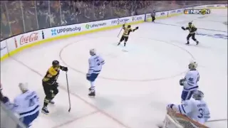 Marchand's 1st Goal Of The 2018 Playoffs