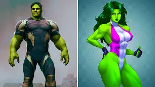 SUPERHERO CHARACTERS AS FEMALE VERSIONS - GENDERSWAP VERSIONS - GIRLS VERSIONS