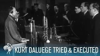 Nazi Chief Kurt Daluege Tried & Executed by Hanging (1946) | British Pathé