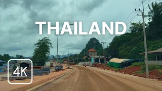 Thailand 4K - Drive Through Small Town on Mountain Path - Chumphon 🇹🇭