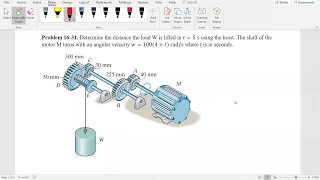 Dynamics Example 16-31: Kinematics of a rigid body for double reduction gear train