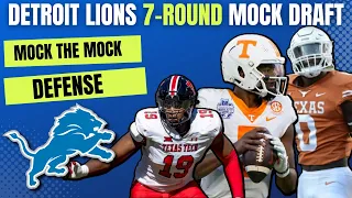 Detroit Lions 7-Round Mock Draft Without Trades | Mock The Mock Ft. Tyree Wilson, LionsWire