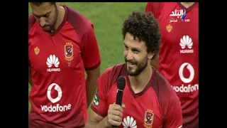 اعتزال حسام غالي - دموع وبكاء الكابيتانو "حسام غالي" أثناء توديعه للجماهير بمهرجان إعتزاله