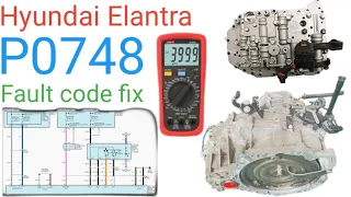 Hyundai elantra P0748 fault code fix