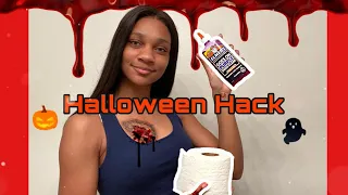 DIY WOUND WITH TISSUE AND GLUE | Halloween Hack!!!