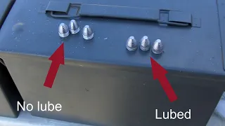 Does lubing air rifle slugs increase velocity?