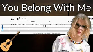 You Belong With Me - Guitar Solo Tab Easy