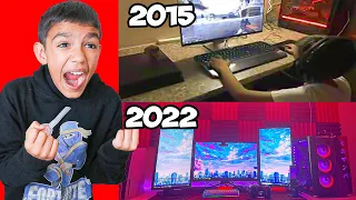 The Evolution Of Mini Mamba's Fortnite Gaming Setup! (2016 - 2022)