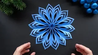 Easy Paper Star for Christmas - How to make an easy paper snowflake
