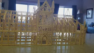 Notre-Dame Cathedral match sticks 90% complete