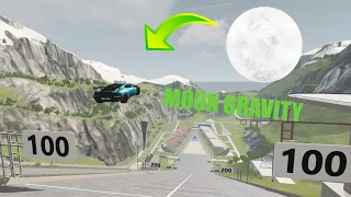 Jumping Cars off Car Jump Arena with Different GRAVITY Settings | BeamNG Drive | BeamNDiesel