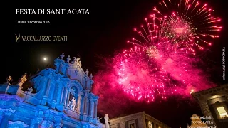 Festa di Sant'Agata Piazza Duomo fuochi d'artificio "da sira o' tri" a cura di Alfredo Vaccalluzzo