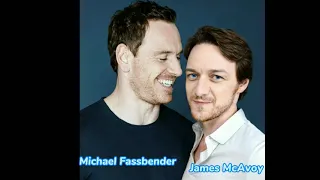 Michael Fassbender & James McAvoy KISSING GAY HOT (Magneto & Charles Xavier)