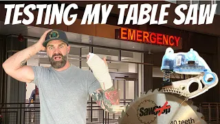 Finger Versus Table Saw || My Saw Didn't Stop