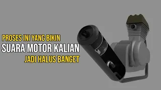 Rahasia Peredaman Suara Mesin Motor | Cara Kerja Muffler/Knalpot