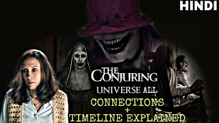 The Conjuring Universe's All Movies Connections + Timeline Explained in Hindi | MOVIEZMANIAC