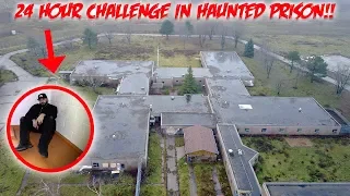 HAUNTED PRISON 24 HOUR OVERNIGHT CHALLENGE! | MOE SARGI