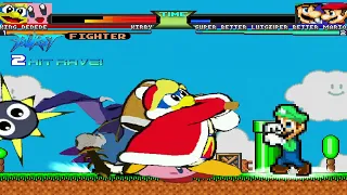 JJDBH Mugen Team King Dedede Vs Team Super Better Mario