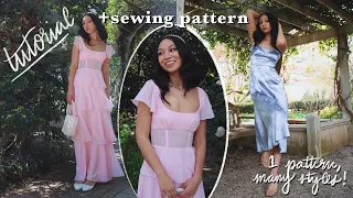 The Perfect DIY Prom & Wedding Guest Dress (Sewing PATTERN & TUTORIAL) // Flounce Tiered Dress