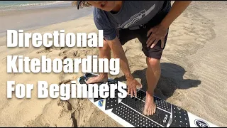 Kiteboarding a Directional Board for Beginners.