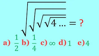 Бесконечные корни  √4√4√4...=? Как такое решить?