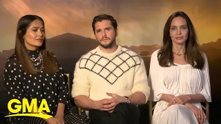 Angelina Jolie, Kit Harrington and Salma Hayek talk 'Eternals' l GMA