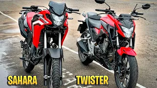 SAHARA 300 vs CB TWISTER 300f - CORO E CACETE